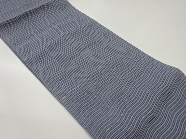 絽綴れよろけ縞模様織出し名古屋帯